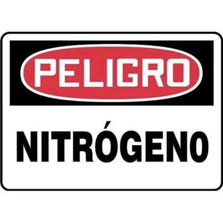 Accuform OSHA DANGER Safety Sign NITROGEN 7 in SHMCHL173XL